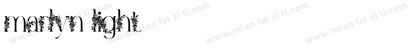 marlyn light字体转换